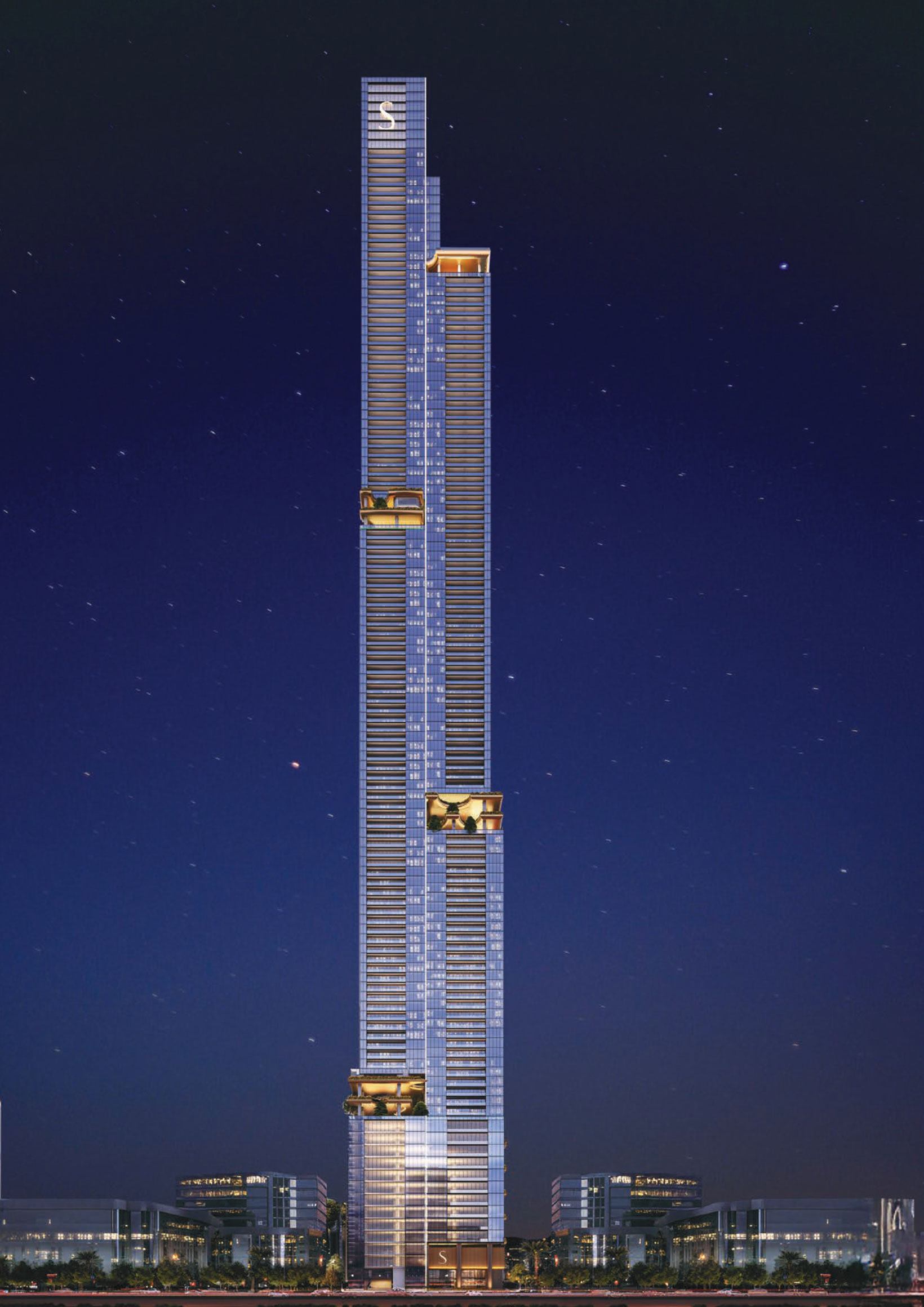 Elevation-Sobha-Skyparks-Sheikhzayedroad